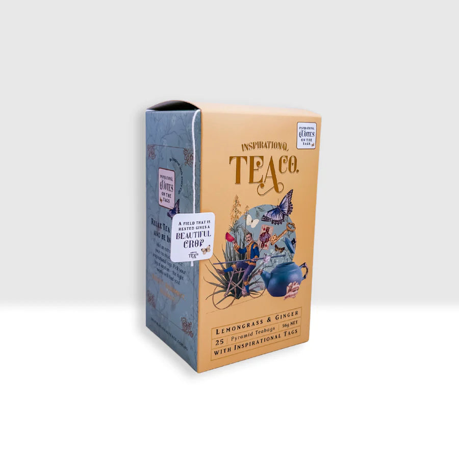 LEMONGRASS AND GINGER TEA Teabags Inspirational tags 25PK- Inspirational Tea Co image 0