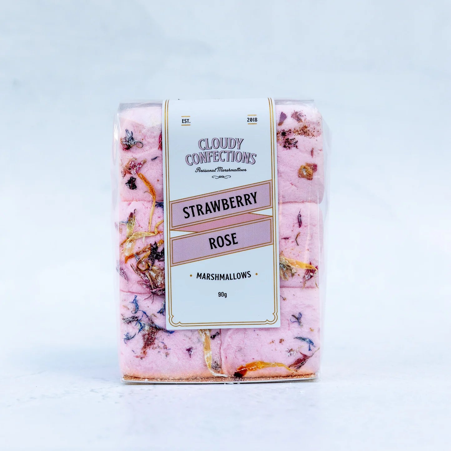 Cloudy Confections - Strawberry rose marshmallows