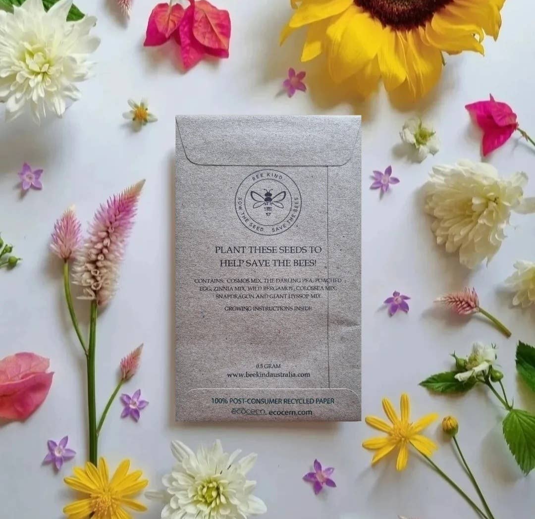 Bee Kind Australia - Happy Birthday Bees - Wildflower Seeds