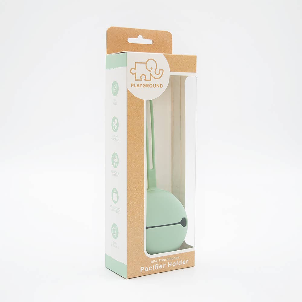 Living Textiles - Silicone Pacifier Case - Seafoam Green