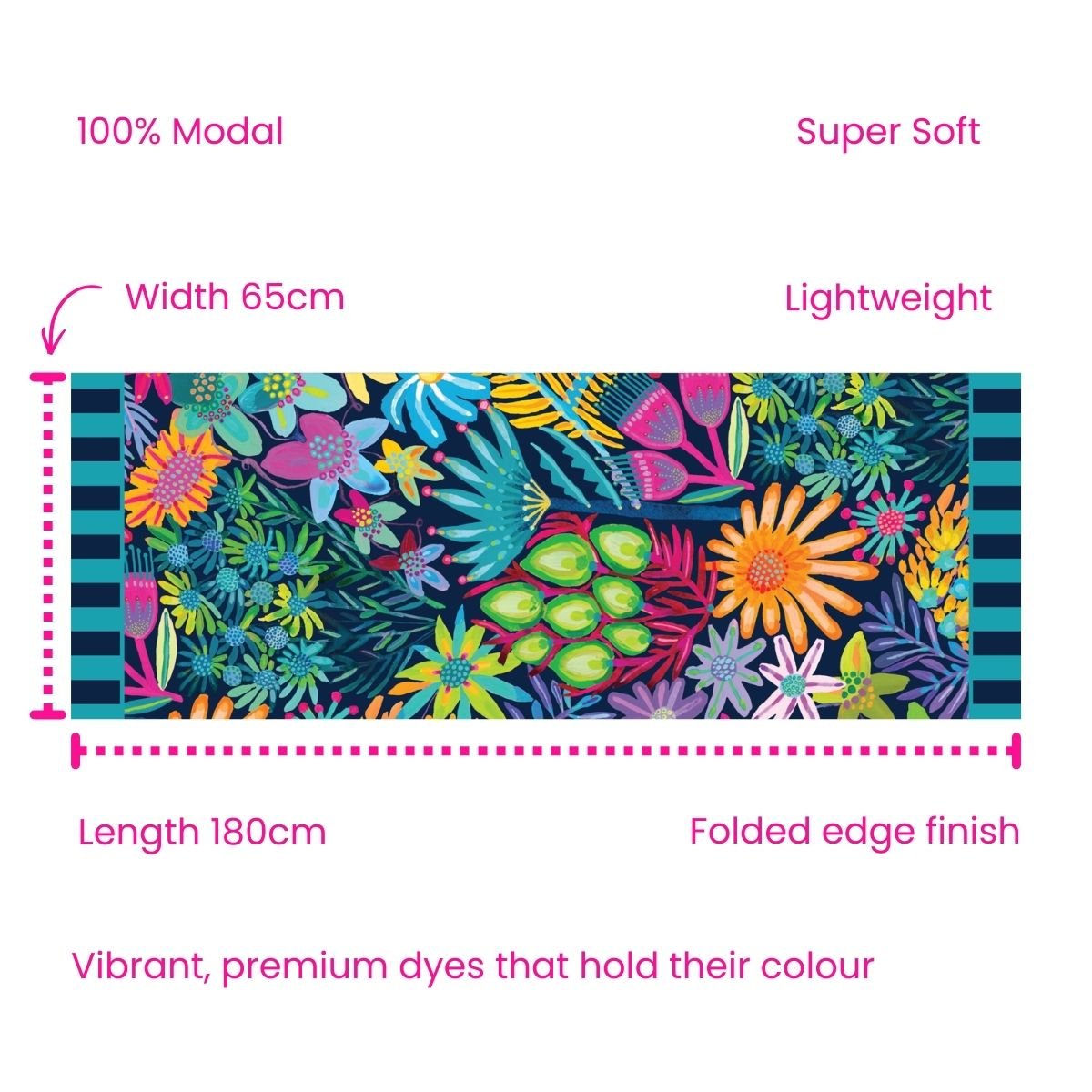 Mellow Meadow Modal Long Scarf
