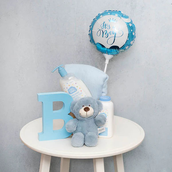 Mr Snuggles Plush Teddy Bear Stone Blue (15cmST)