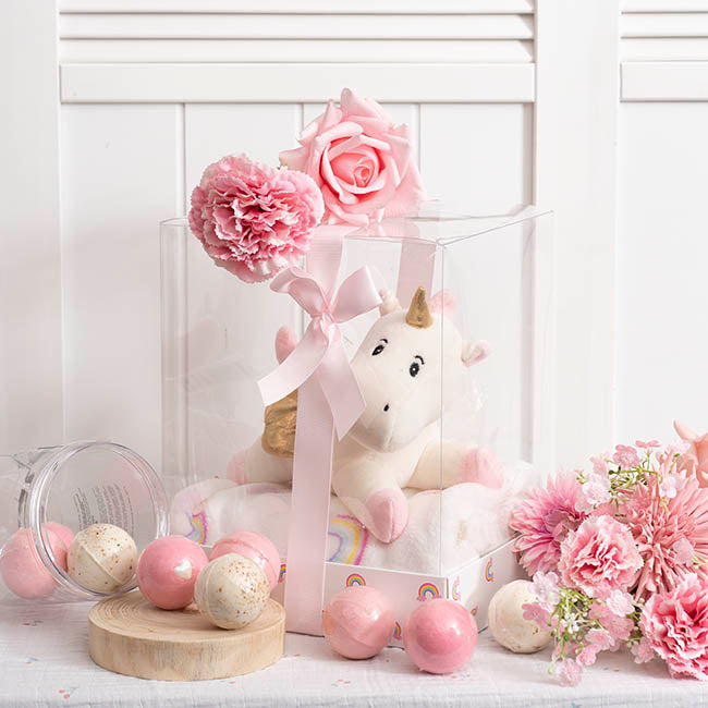 koch & co - Unicorn Pebbles & Blanket Gift Pack Baby Pink