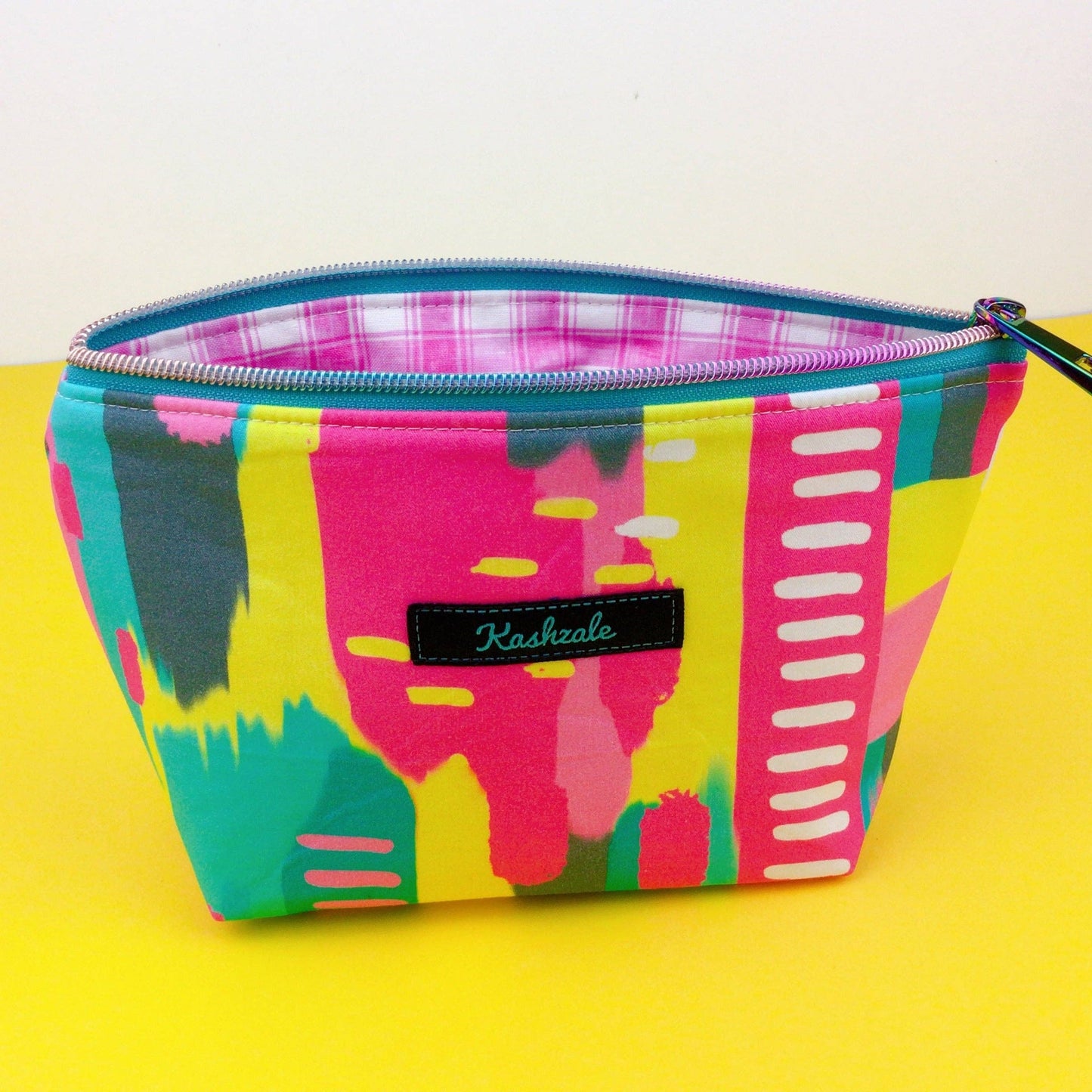 Kashzale Handmade Cosmetic Bags - 21st Party Medium Cosmetic Bag. Exclusive Design.