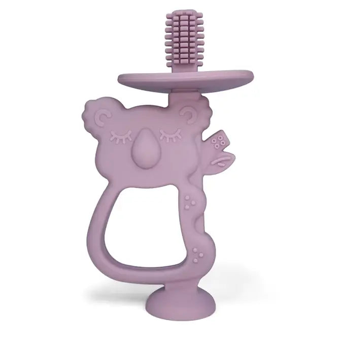 Koala Teether with Handle - Mauve