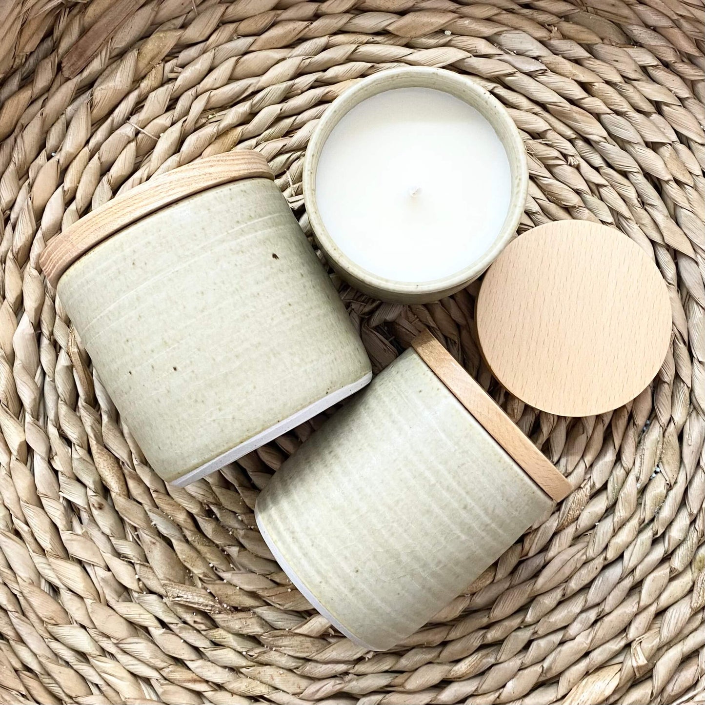 Andrew James Pottery Collab Candle - Tobacco & Hay image 0