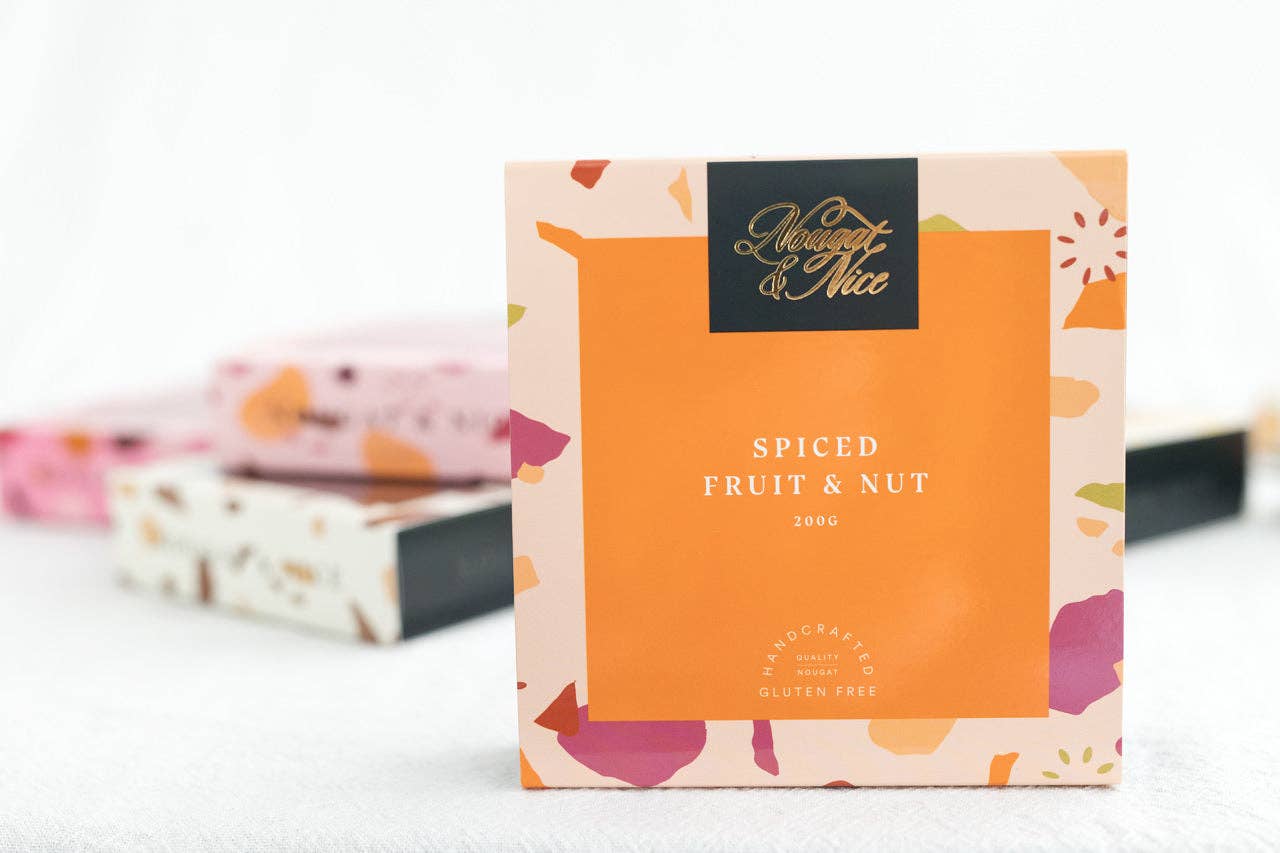 Nougat & Nice - Spiced Fruit & Nut Nougat  | 200g Box