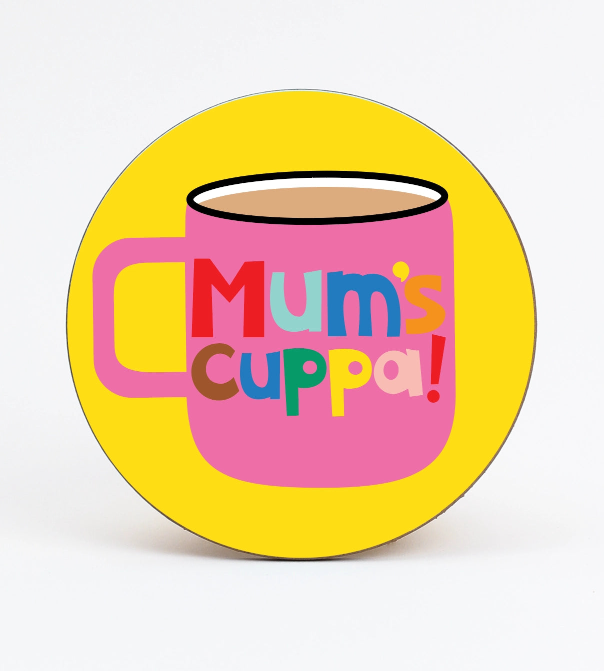 Poppekins - mum's Cuppa' Tea Coaster - Melamine