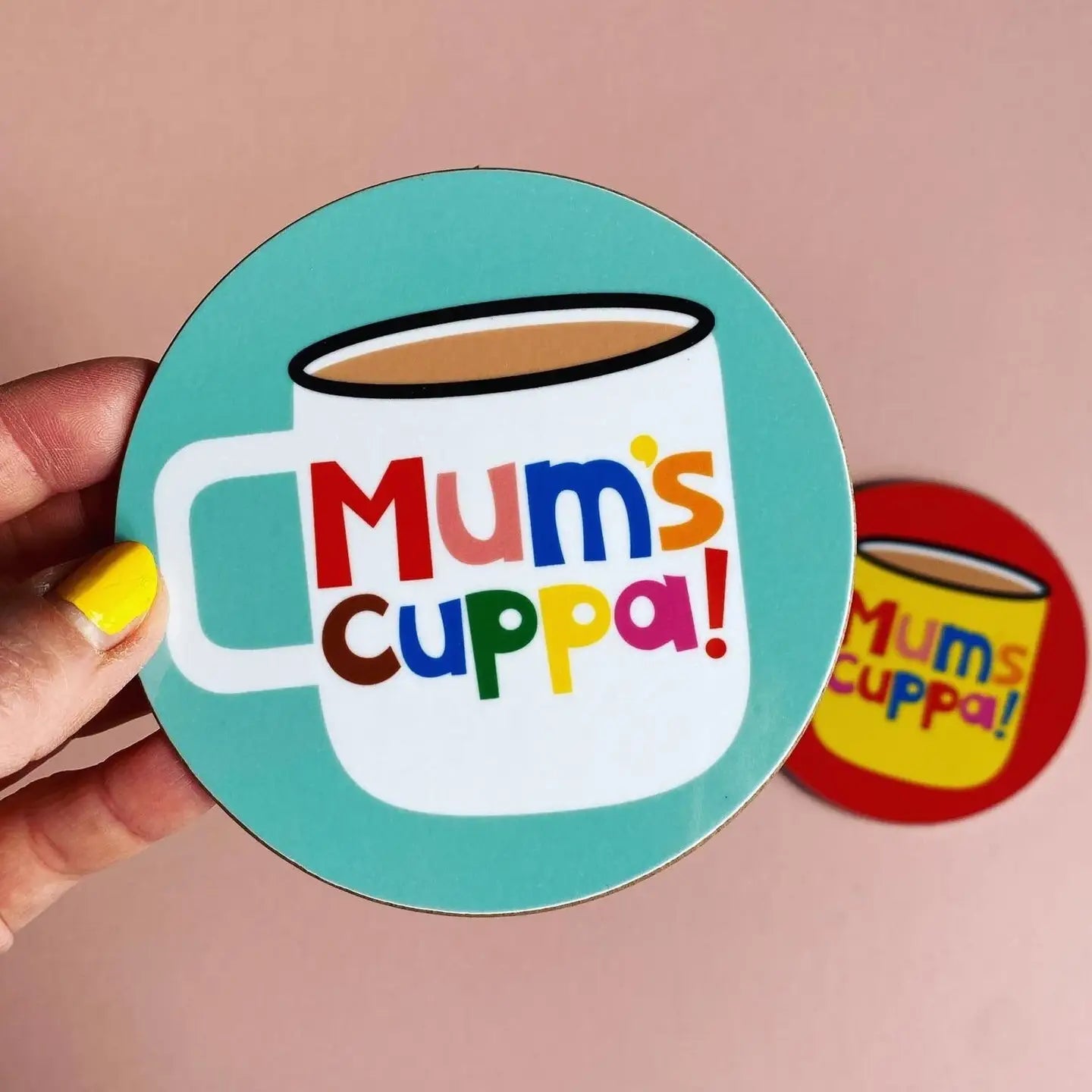 Poppekins - mum's Cuppa' Tea Coaster - Melamine