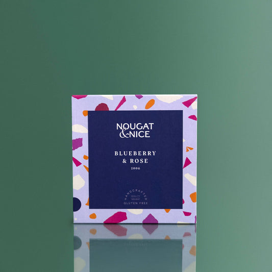 Nougat & Nice - Blueberry & Rose Nougat | 200g Box