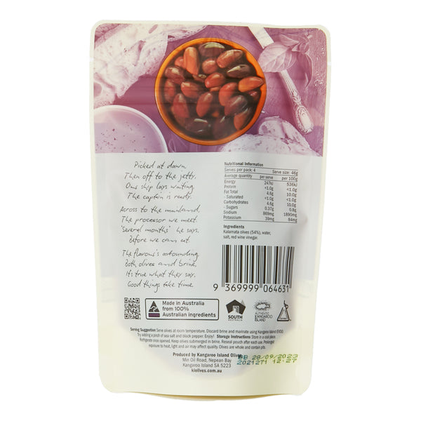 Gourmet & Lifestyle - Kangaroo Island Olives Kalamata 185g
