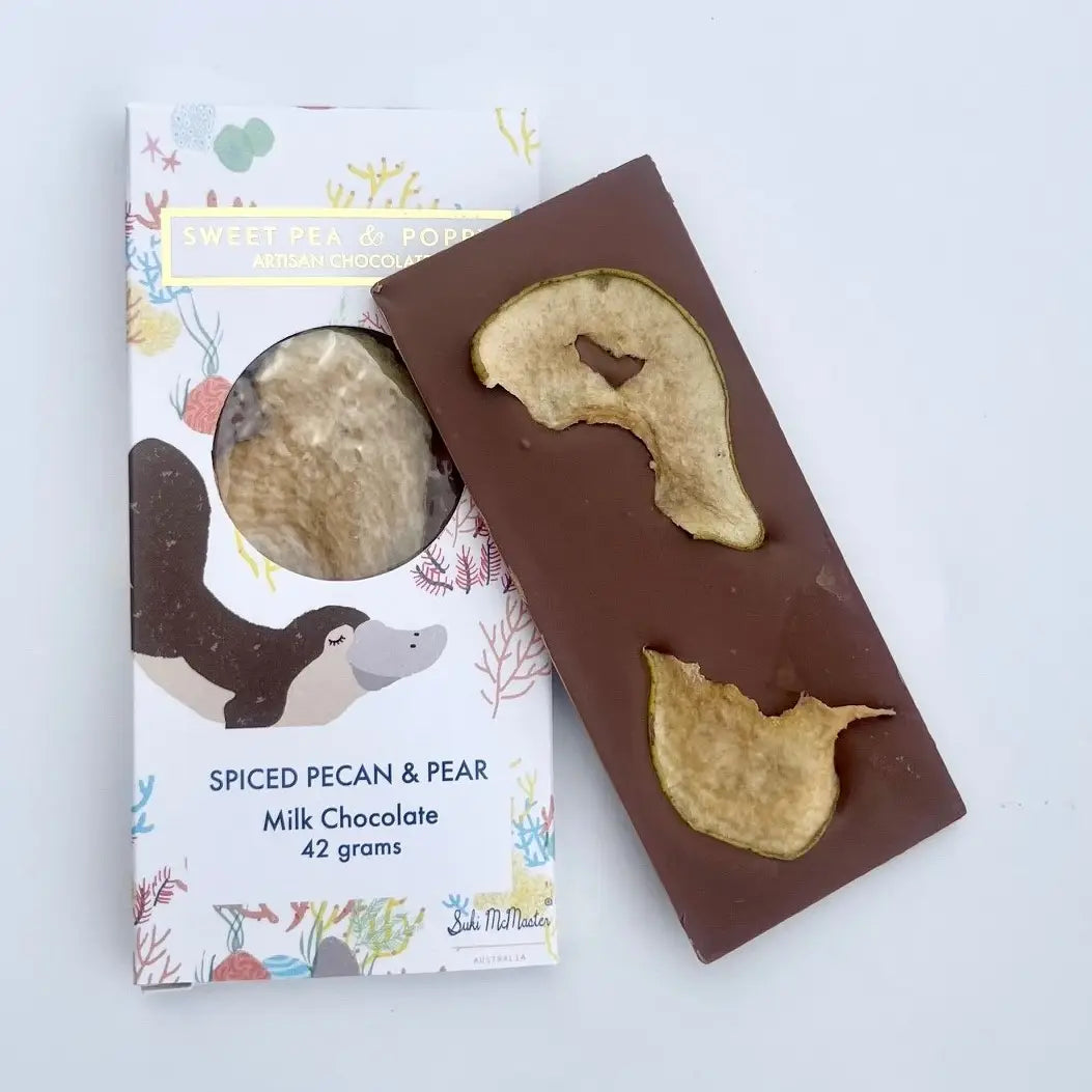 Milk Chocolate Pecan Pear Suki Mcmaster Illustrated Bar