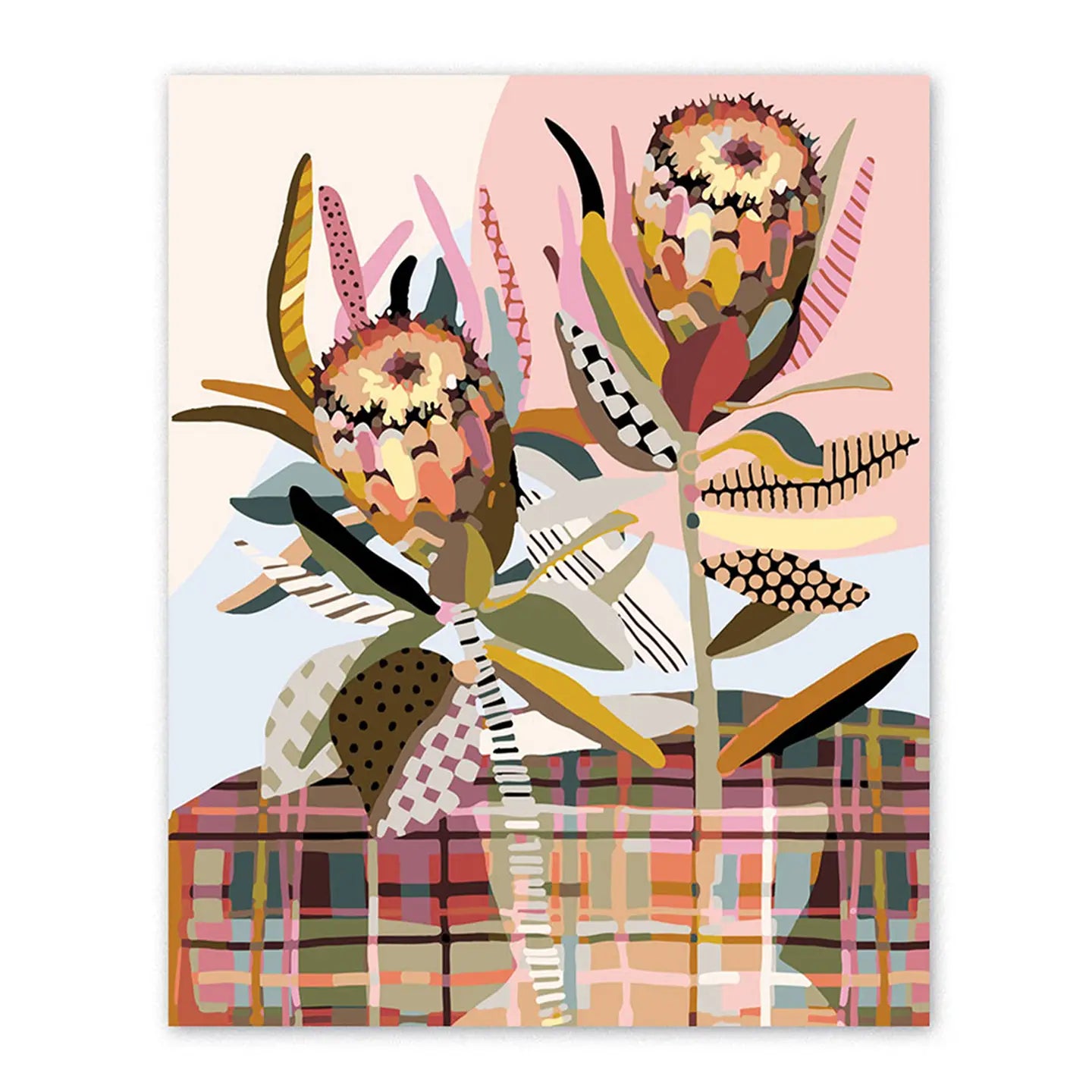 Paint by numbers - Two Proteas