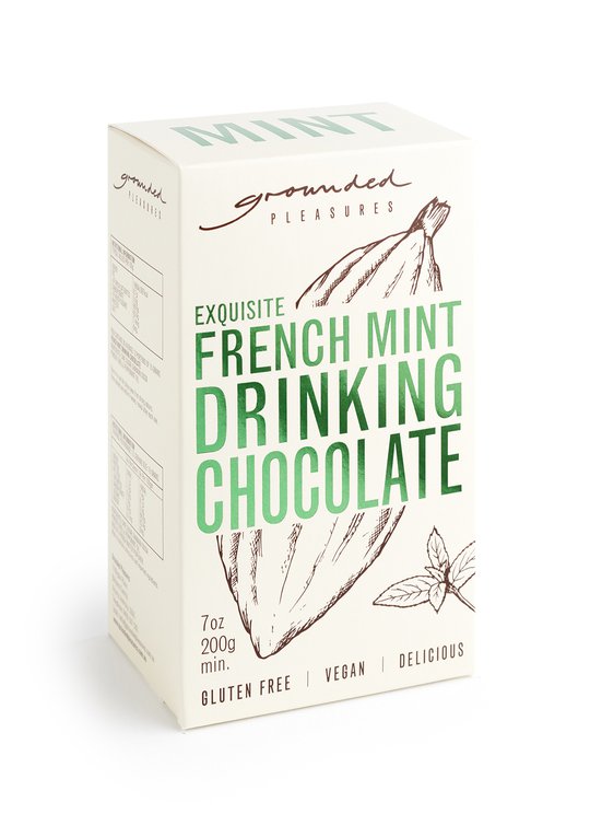 French Mint Drinking Chocolate 200g- Grounded Pleasures image 0