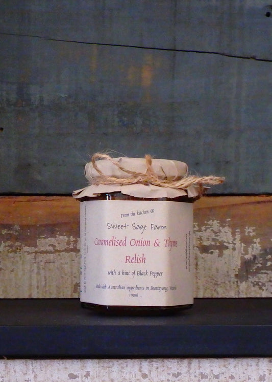 Sweet sage Farm - Caramelised onion & thyme relish