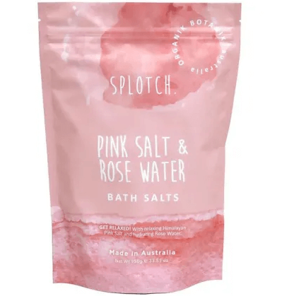 SPLOTCH BATH SALTS - PINK SALT & ROSEWATER 950G image 0