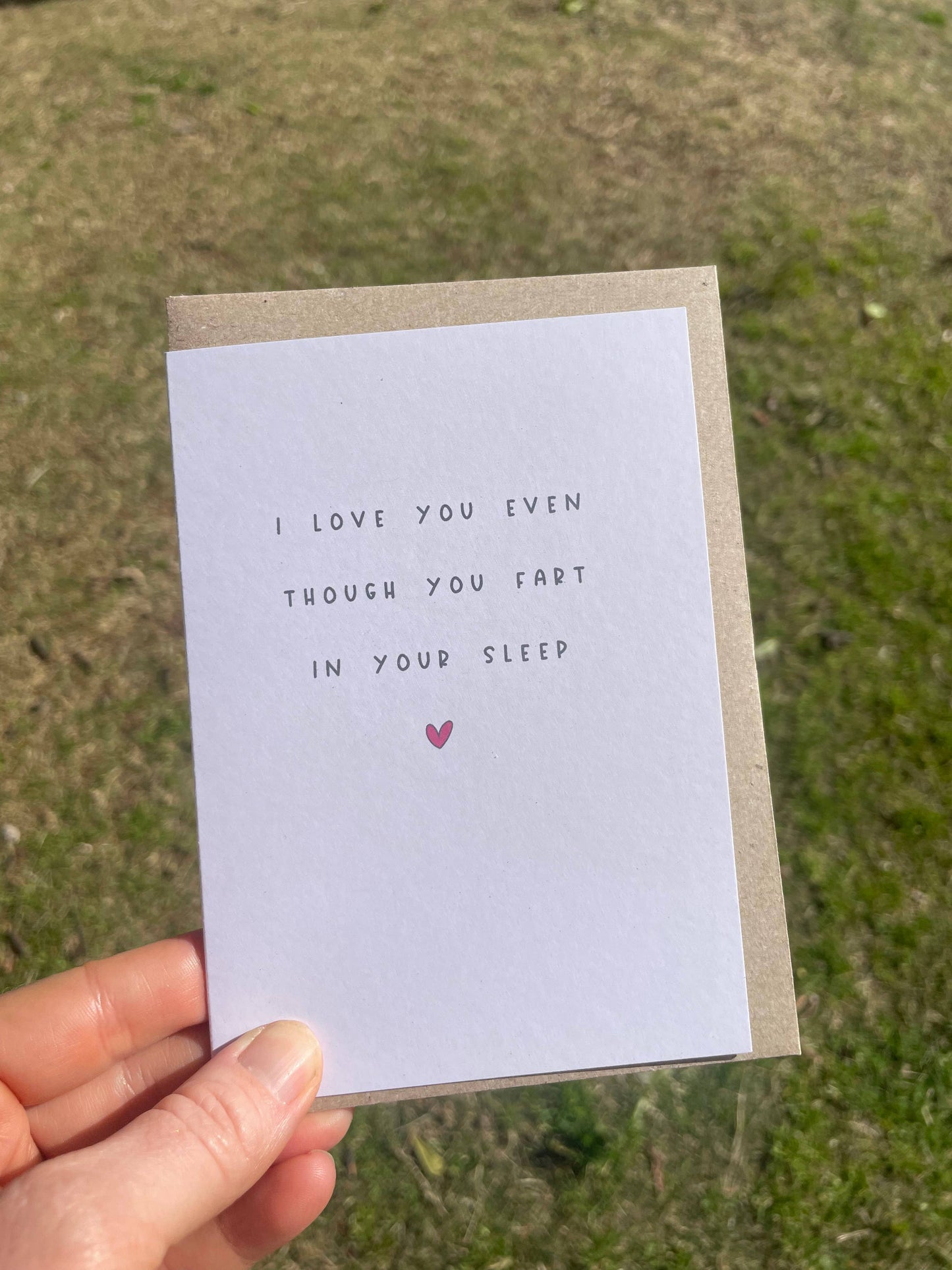 To & From Cards - I Love You Even Though You Fart In Your Sleep