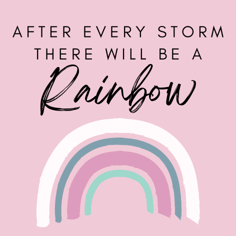 After every storm, there will be a Rainbow' - Tumbler Candle Label image 0