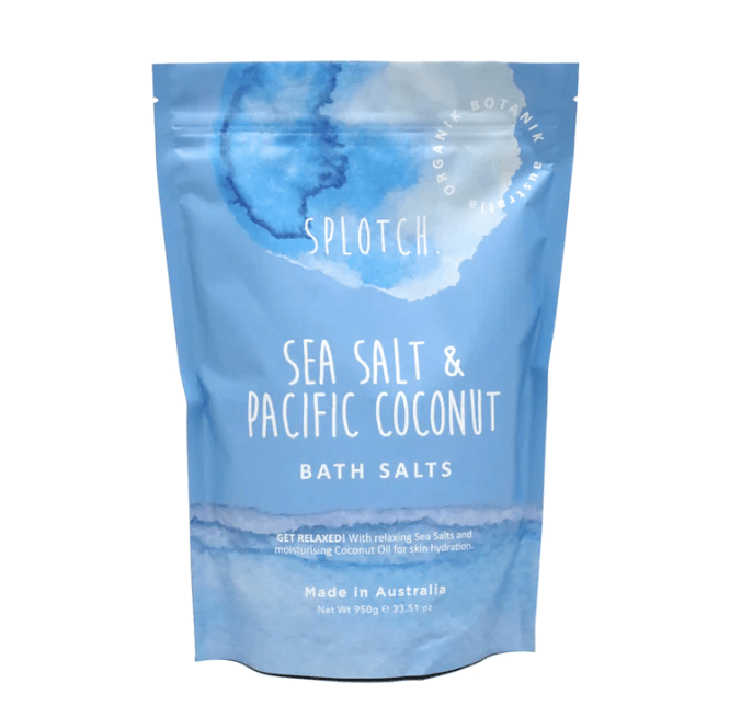 SPLOTCH SEA SALT & PACIFIC COCONUT BATH SALTS 950G image 0