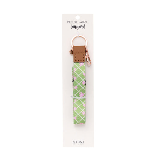 Splosh - Green daisy lanyard