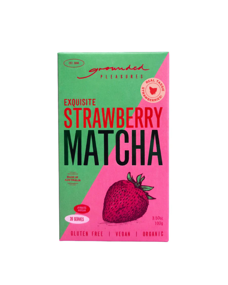 Grounded Pleasures - STRAWBERRY MATCHA 100g