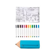 Washable, Reusable Colouring-In Solo Mat Kit 🖍️ Wheels in Motion