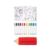 Washable, Reusable Colouring-In Solo Mat Kit 🖍️ Woodland Wonders