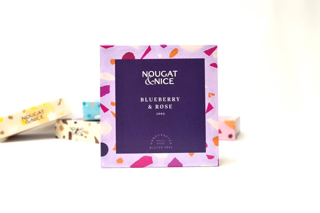 Nougat & Nice - Blueberry & Rose Nougat | 200g Box