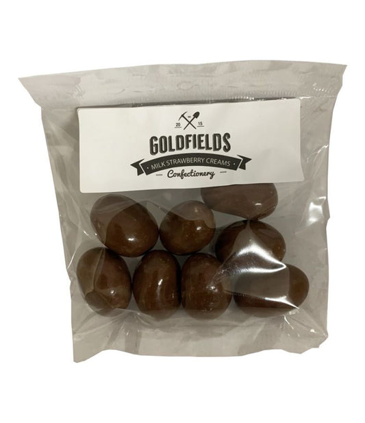Milk Chocolate Strawberry and Cream 125g- Goldfields image 0