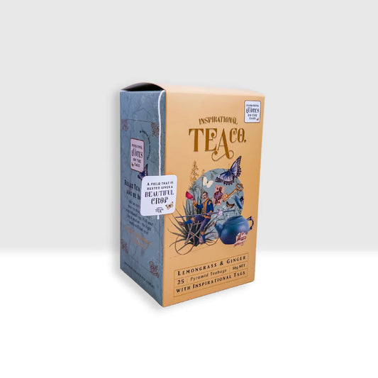 LEMONGRASS AND GINGER TEA Teabags Inspirational tags 25PK- Inspirational Tea Co image 0