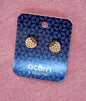 Wooden earrings strawberry stud - Acorn and Squirrel image 0