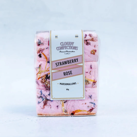Cloudy Confections - Strawberry rose marshmallows