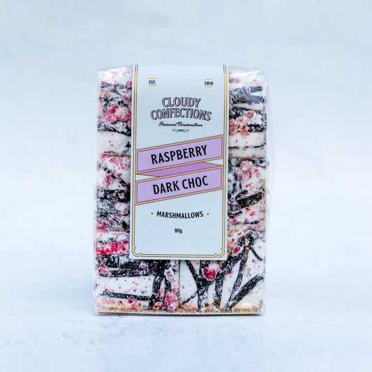 Cloudy Confections - Raspberry dark choc marshmallows