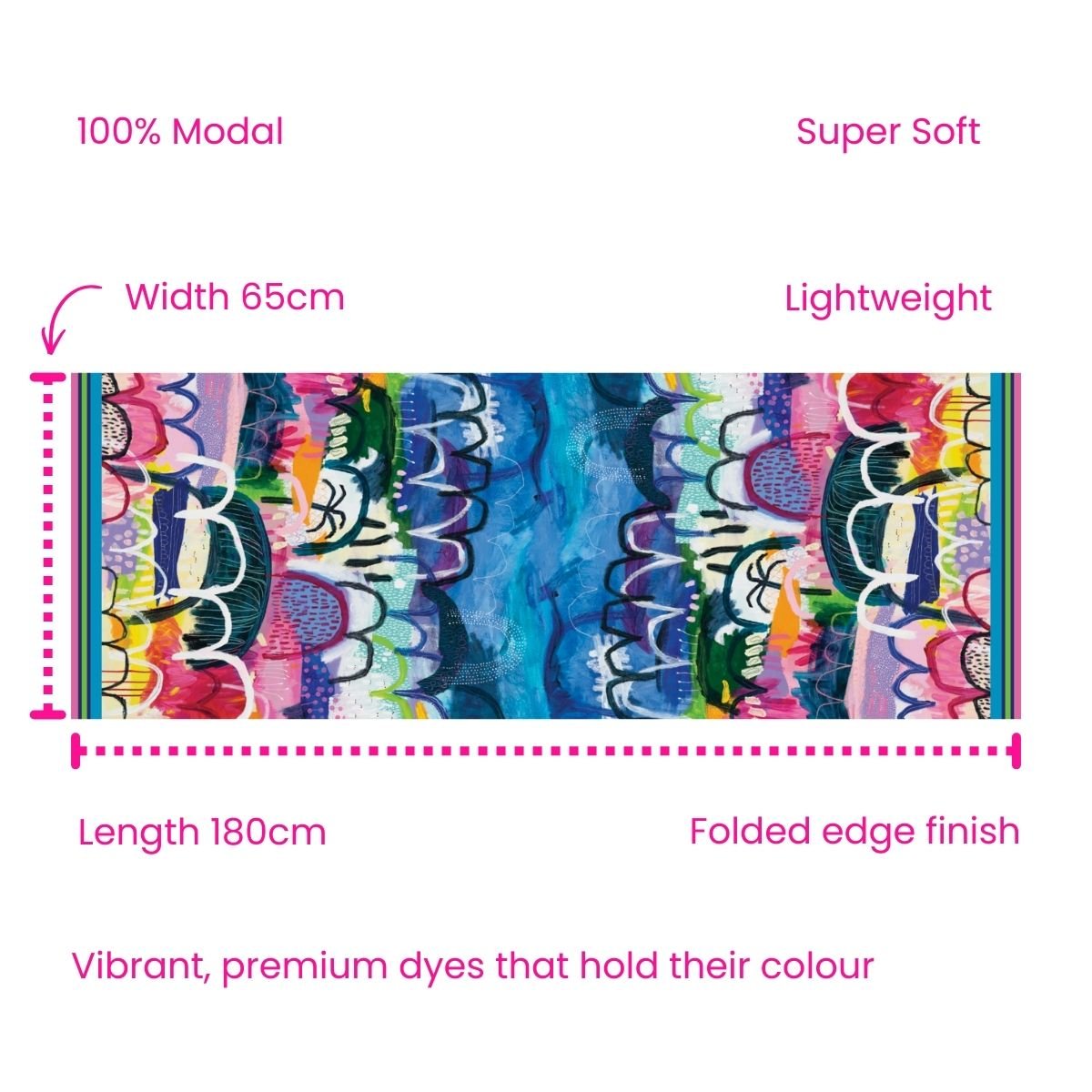 Fellwalks Modal Long Scarf