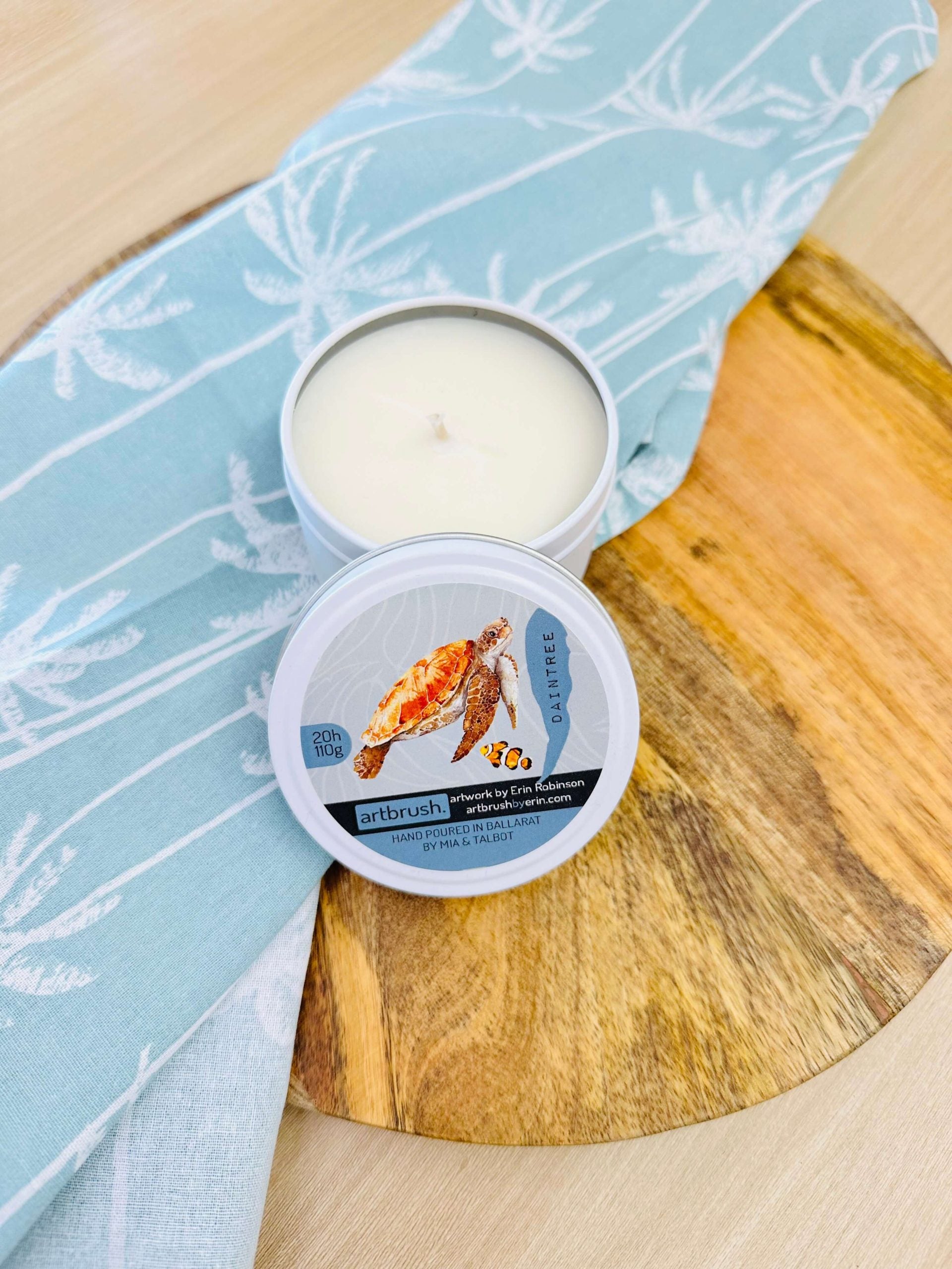 Daintree- Artbrush - Scents of Australia- 20hr Travel Candle image 0