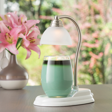 Candle Warmers Australia - White Nickel Aurora Lamp - RRP $69.95 - Wholesale
