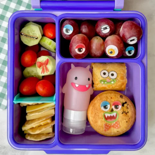 Funny Face Edible Lunchbox Stickers - Easy Peasy Cakes image 0