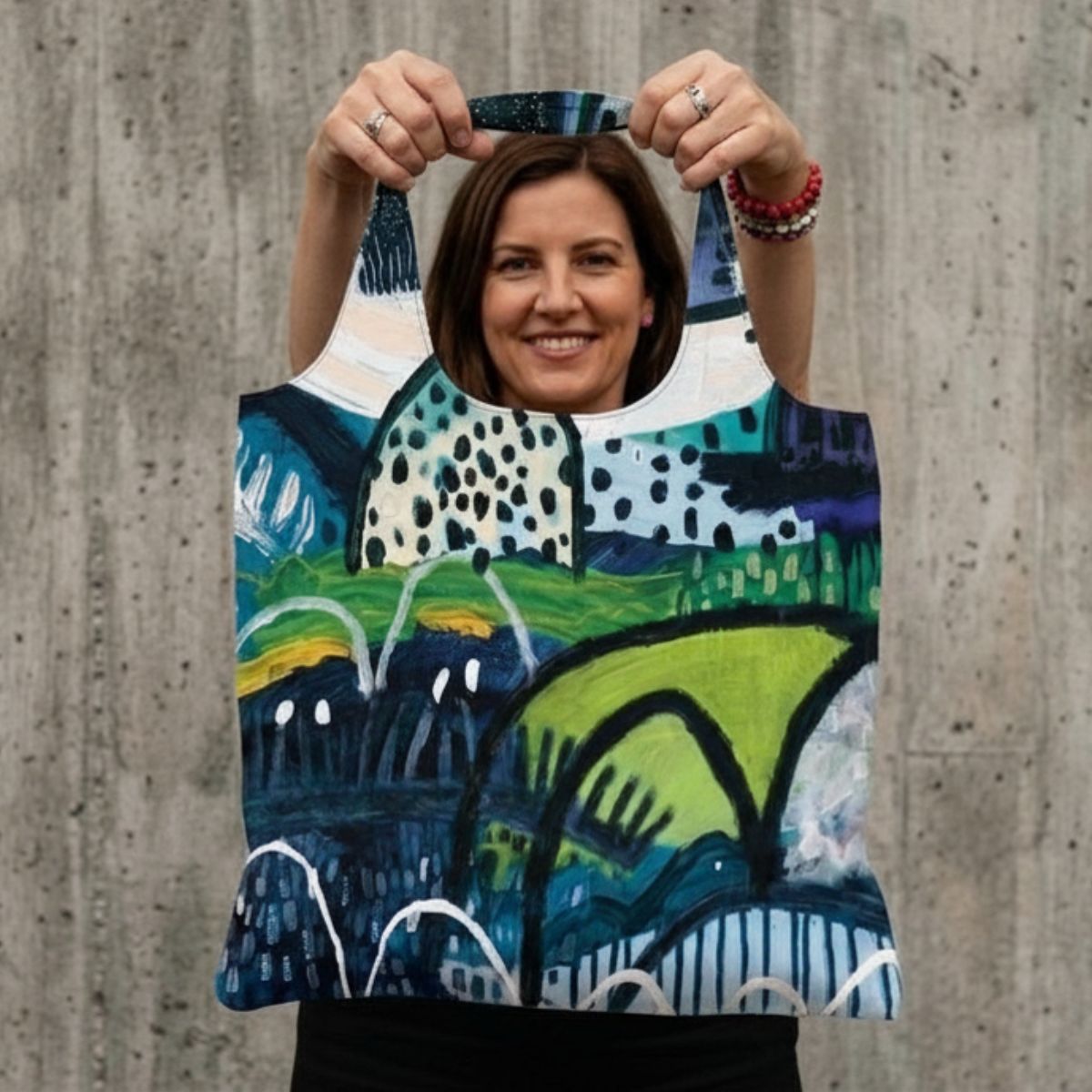 Summer Rain Reusable Shopping Bag