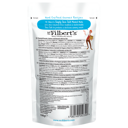 Gourmet & Lifestyle - Mr Filbert's Simply Sea Salt Mixed Nuts 100g