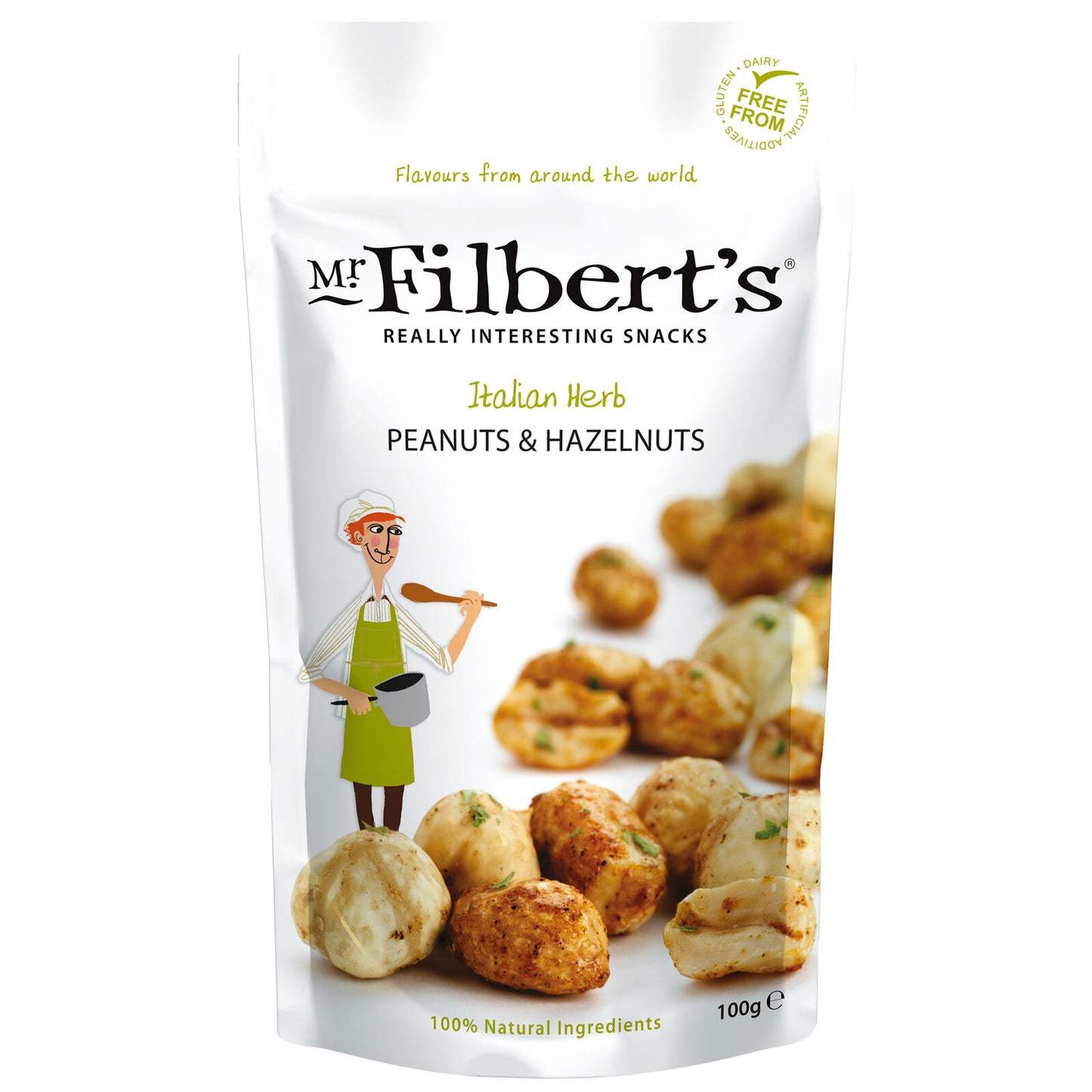 Gourmet & Lifestyle - Mr Filbert's Italian Herb Peanuts & Hazels 100g