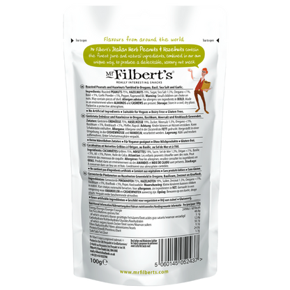 Gourmet & Lifestyle - Mr Filbert's Italian Herb Peanuts & Hazels 100g