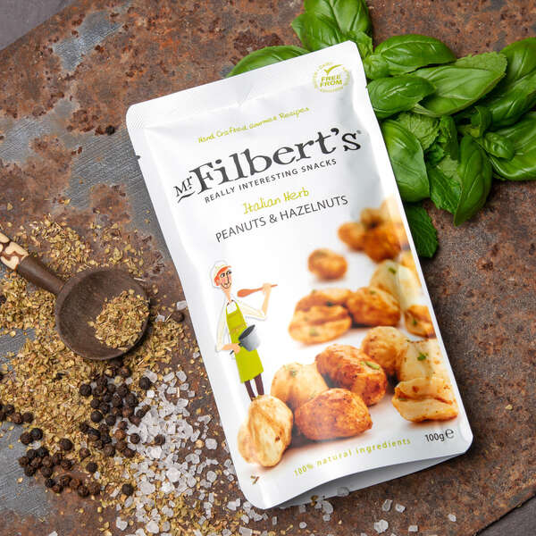 Gourmet & Lifestyle - Mr Filbert's Italian Herb Peanuts & Hazels 100g