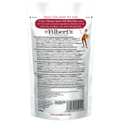 Gourmet & Lifestyle - Mr Filbert's Mexican Sweet Chilli Mixed Nuts 100g