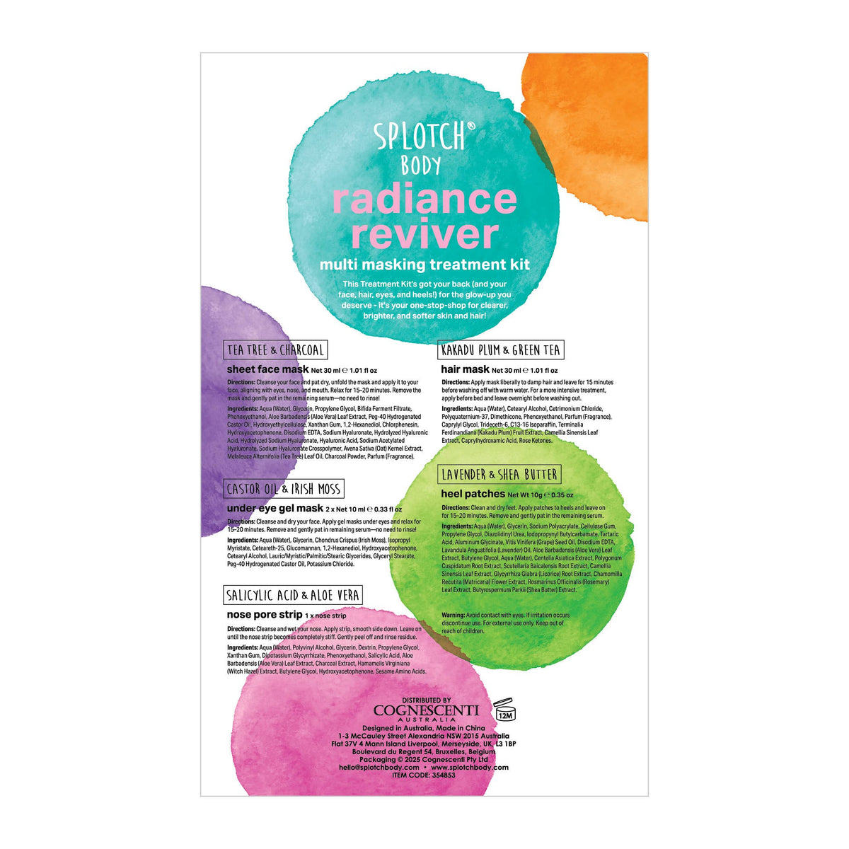 Splotch Body Pattern Splotch - Splotch Body Radiance Reviver…Multi Mask Set – Mia & Talbot