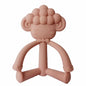 Sheep Teether with Handle - Blush
