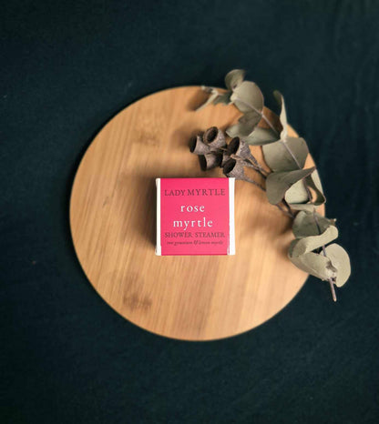 Lady Myrtle - Rose Myrtle - Shower Steamer large - native essential oils