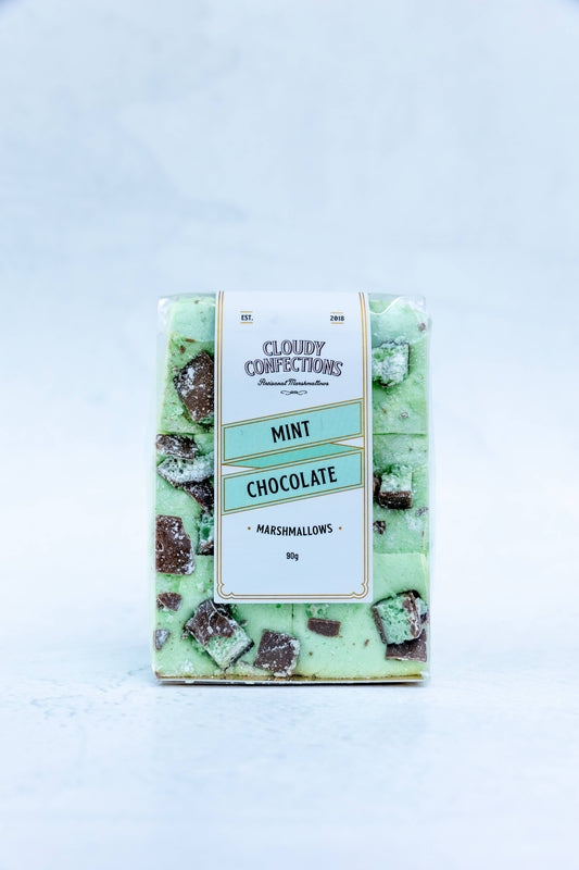 Cloudy Confections - Mint Chocolate Marshmallows