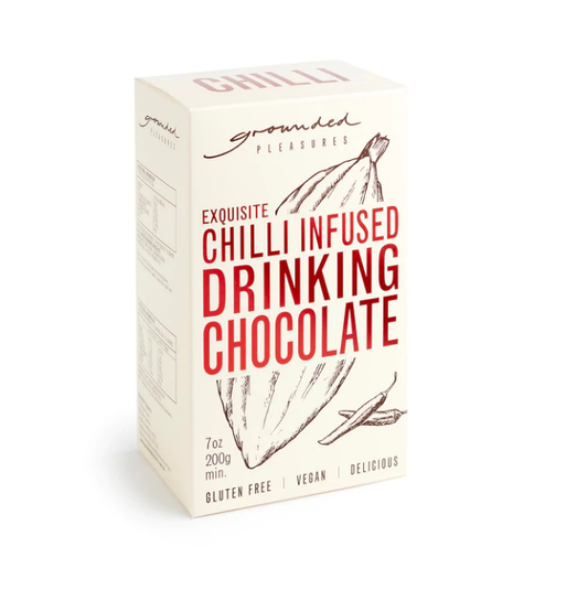 Chilli Infused Drinking Chocolate 200g - Grounded Pleasures image 0
