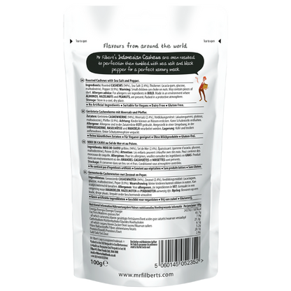 Gourmet & Lifestyle - Mr Filbert's Indonesian Pepper Cashews 100g