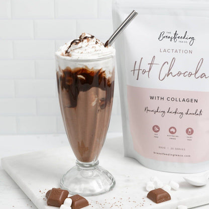 The Breastfeeding Tea Co - Lactation Hot Chocolate with Collagen: Small 230g | 10 Serves